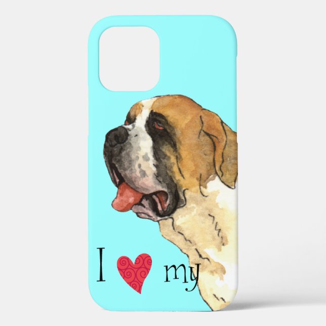 I Love my St. Bernard Case-Mate iPhone Case (Back)