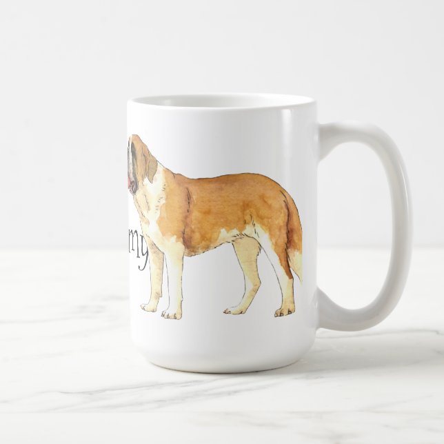 I Love my St. Bernard Coffee Mug (Right)