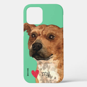 I Love my Staffordshire Bull Terrier iPhone 12 Case