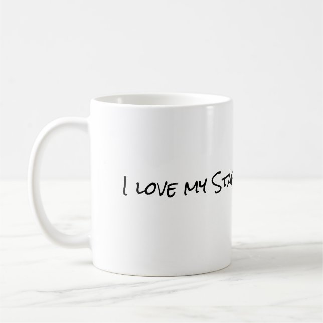 I Love My Staffy Coffee Mug (Left)