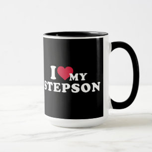 I love my stepson for stepmother mug