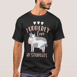 I Love My Student Cow Teacher Back To School T-Shirt