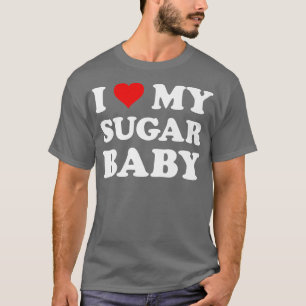 I Love My Sugar Baby Funny Wife Mom Bride Premium T-Shirt
