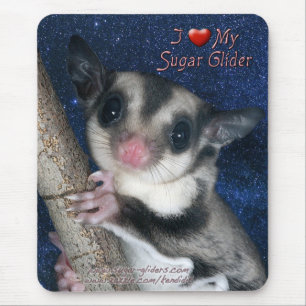 I Love my Sugar Glider - Cutest Glider series Mouse Pad