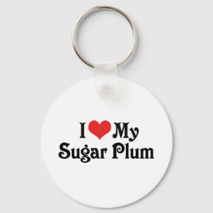 I Love My Sugar Plum Keychain