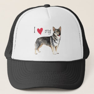 I Love my Swedish Vallhund Trucker Hat