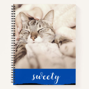 I love my sweet little cat photo notebook