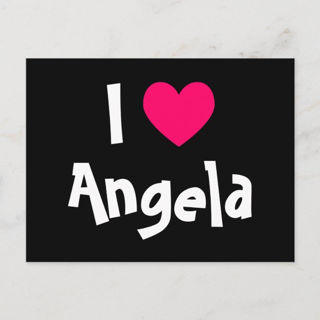 I Love My Sweetie Postcard (Front)