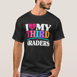 I Love My Third Graders Heart First Day Of School T-Shirt