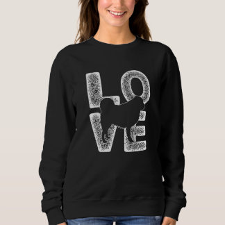 I Love My Tibetan Spaniel Dog Theme Design Sweatshirt