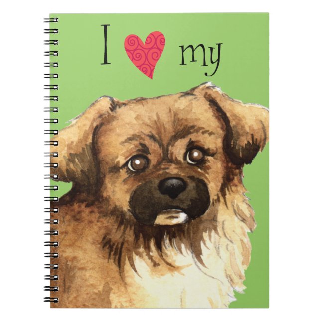 I Love my Tibetan Spaniel Notebook (Front)