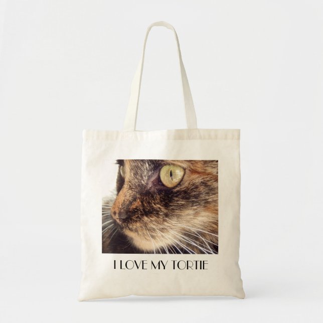 I love my tortie shopping bag (Front)