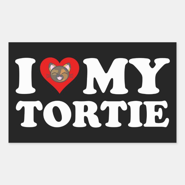 I Love My Tortie Sticker (Front)