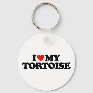 I LOVE MY TORTOISE KEYCHAIN