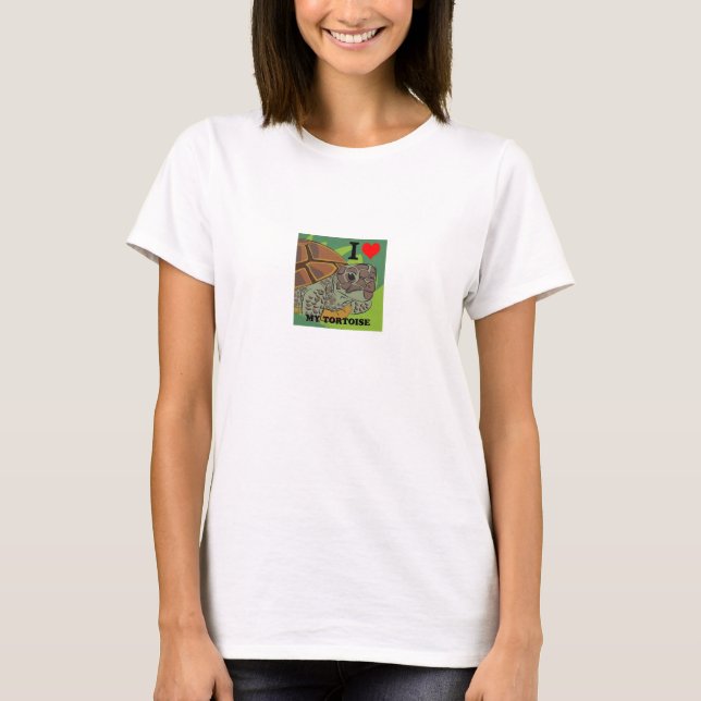 I Love My Tortoise women's T-Shirt (Front)