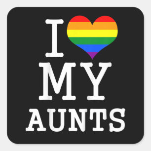 I Love My Transgender Boyfriend T shirt Gay Pride  Square Sticker