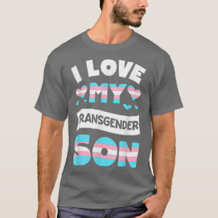 I Love My Transgender Son Transseual Trans Pride M T-Shirt