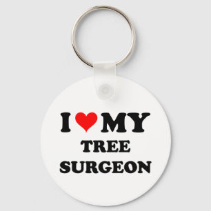 I Love My Tree Surgeon Keychain