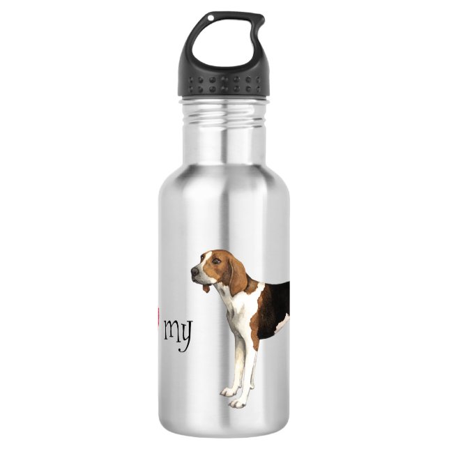 I Love my Treeing Walker 532 Ml Water Bottle (Front)