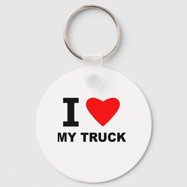 I Love My Truck Keychain (Front)