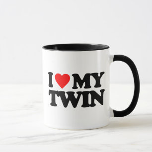 I LOVE MY TWIN MUG