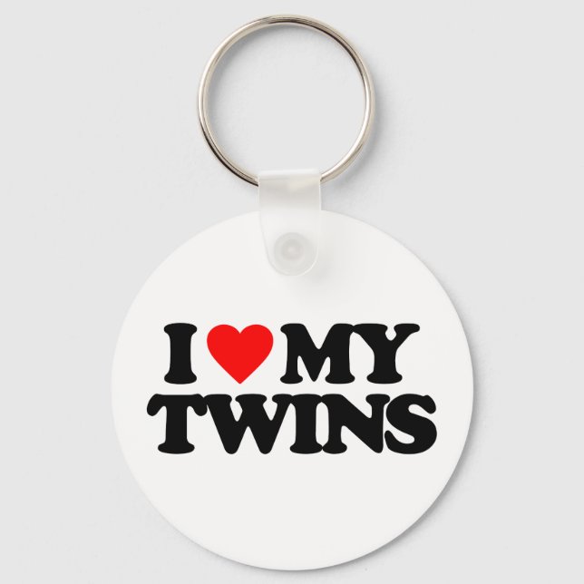I LOVE MY TWINS KEYCHAIN (Front)