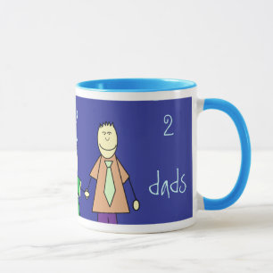 i love my two dads, mug