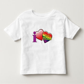 I love my two moms toddler t-shirt
