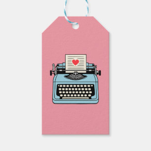 I Love my typewriter Gift Tags