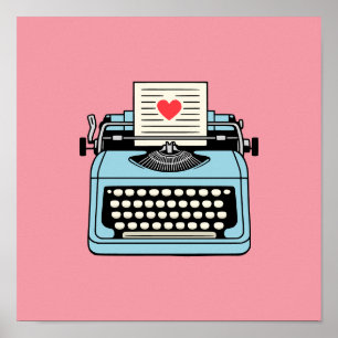 I  Love my typewriter Poster