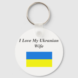 I Love My Ukranian Wife Keychain