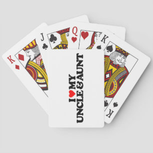 I LOVE MY UNCLE & AUNT PLAYING CARDS