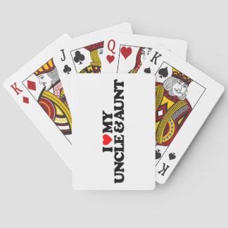 I LOVE MY UNCLE & AUNT PLAYING CARDS