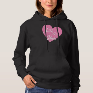 I Love My Uncle Heart My Uncle Graphics Hoodie