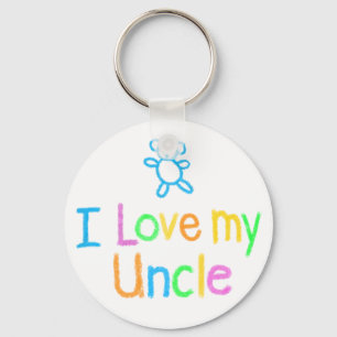 I Love My Uncle Keychain