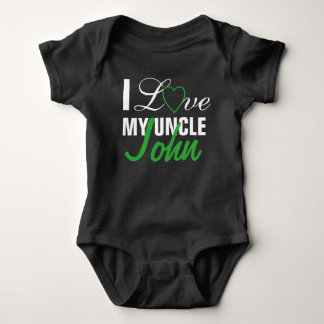 I Love My Uncle-The Uncle Name. Custom Made Baby Bodysuit