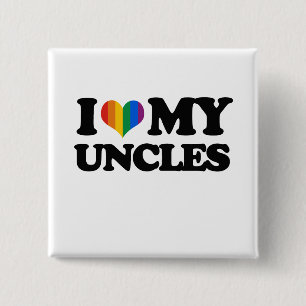 I Love My Uncles 2 Inch Square Button