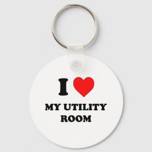 I love My Utility Room Keychain