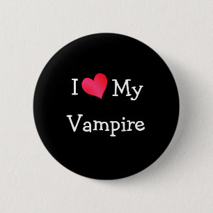 I Love My Vampire 2 Inch Round Button