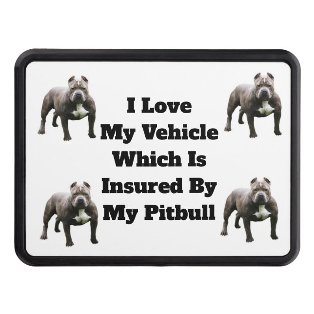 I Love My Vehicle Trailer Hitch Cover (Front)