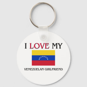 I Love My Venezuelan Girlfriend Keychain