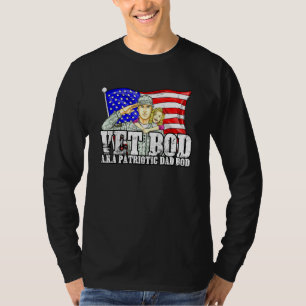I Love My Vet Body A Patriotic Us American Veteran T-Shirt