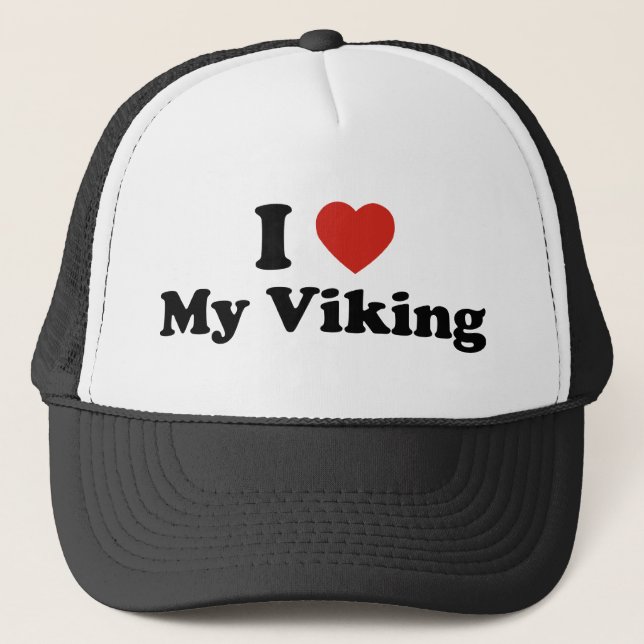 I Love My Viking Trucker Hat (Front)