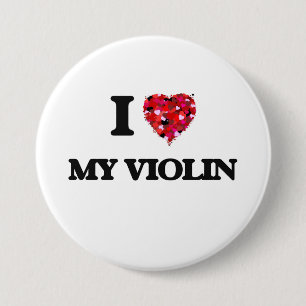I love My Violin 3 Inch Round Button