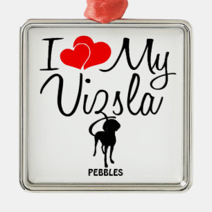 I Love My Vizsla Ornament