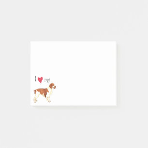 I Love my Welsh Springer Spaniel Post-it Notes