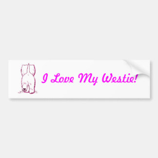 I love my Westie Bumper Sticker