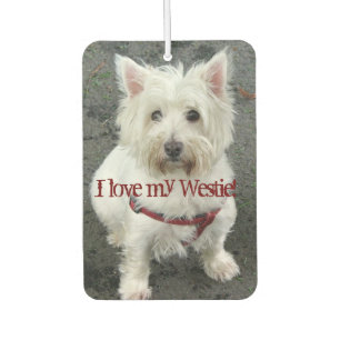 I love my Westie Car Air Freshener