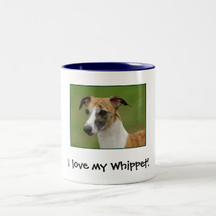 I love my Whippet! Two-Tone Coffee Mug
