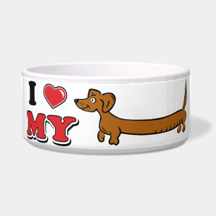 I love My Wiener Cartoon Doxie